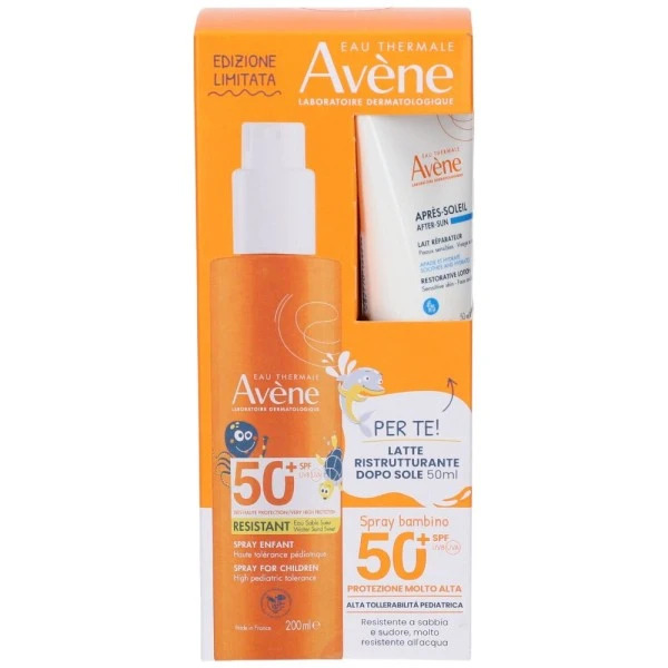 Avène Spray Solare Bambino SPF50+ 200 ml + Doposole Ristrutturante 50 ml